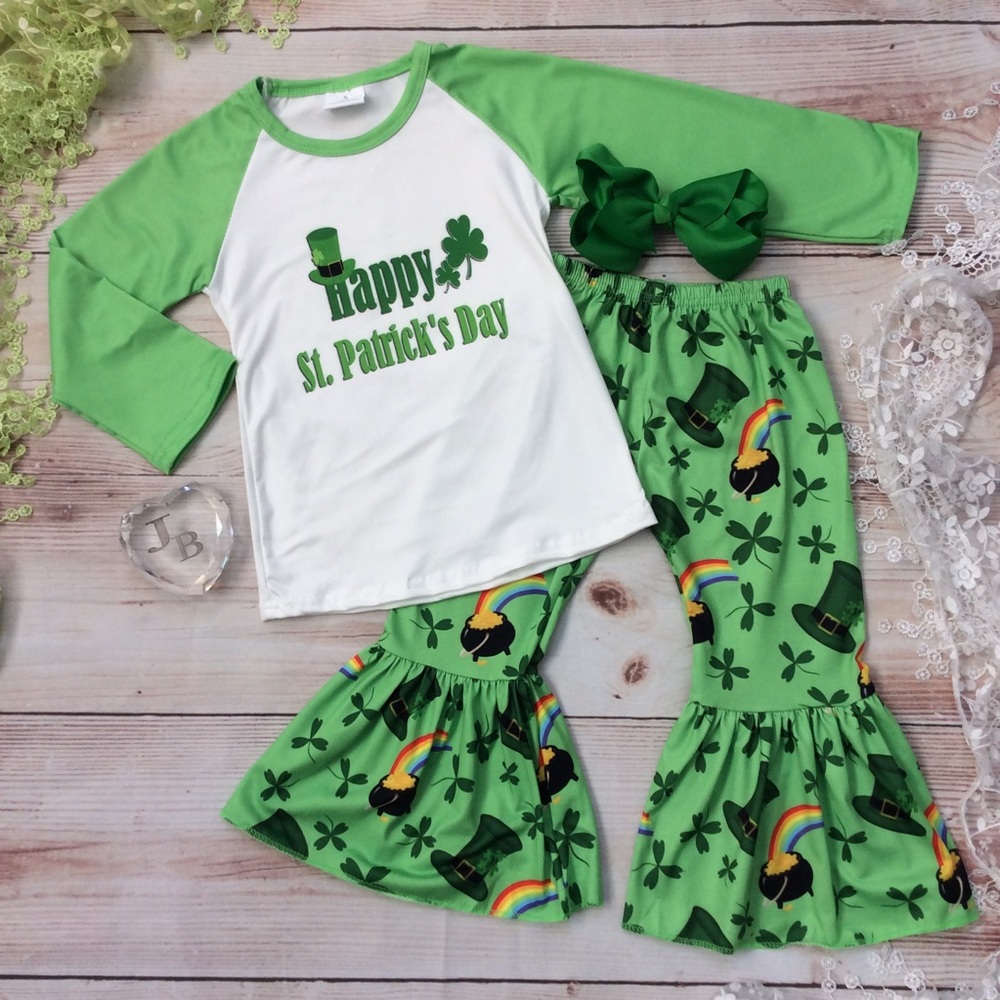 Boutique Girls St Patrick’s Day 3pc Outfit